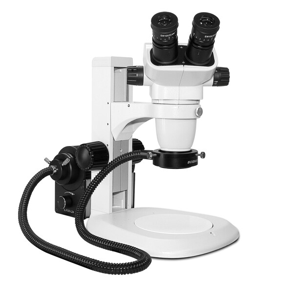SSZ Stereo Zoom Binocular With Fiber-Optic LED On Ergo-Track Stand